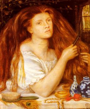 但丁 加百利 羅塞蒂 Woman Combing Her Hair 但丁 加百利 羅塞蒂 Woman Combing Her Hair